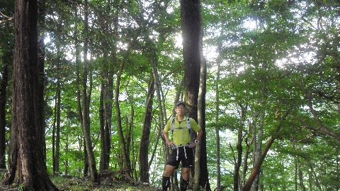 塔の岳への登りにて