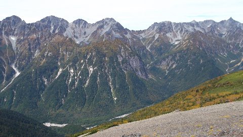 穂高～槍が岳の全貌が