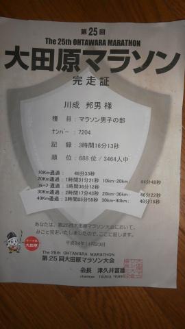 昨年のグロスタイムよりささやかだが１９秒自己ベスト更新