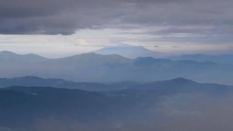 木曽の御岳も姿を見せる