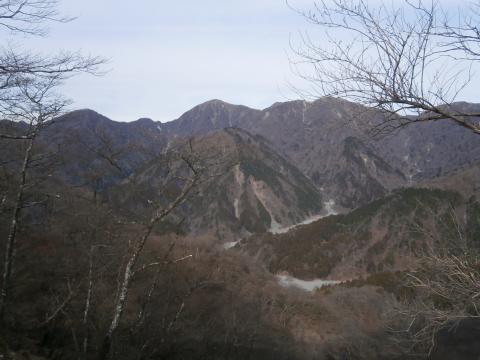 蛭ヶ岳～桧洞丸にかけての稜線