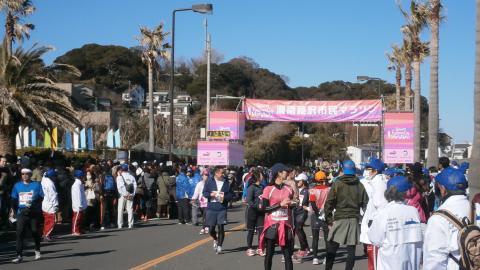 江ノ島島内のゴール地点