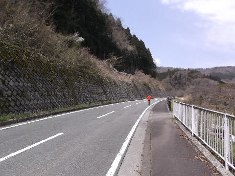 下りで、すれ違ったこれから峠に挑むRoさんを見送る。