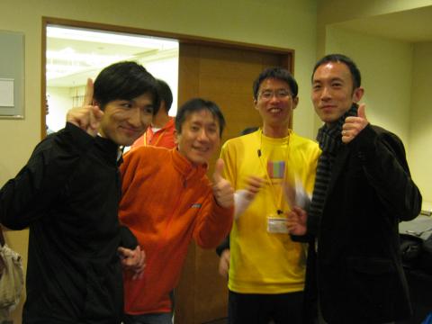 来年のEKIDENN、優勝候補チーム
この４人を走らせたら
国立競技場が大騒ぎになるのでは・・。