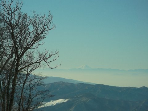 今日は空気がより澄んでいて遠方には富士山が写真にはないが、その横には南アルプスの北岳や甲斐駒ケ岳、八ヶ岳までも遠望できた