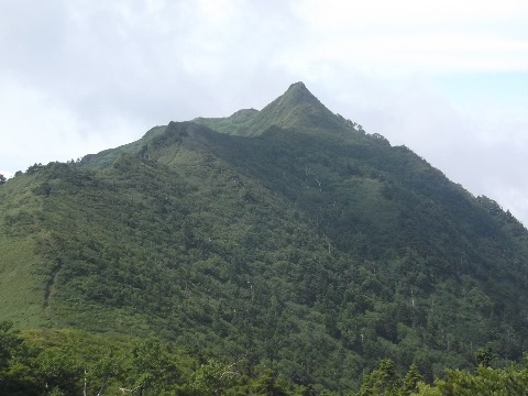 剣ヶ峰を振り返る