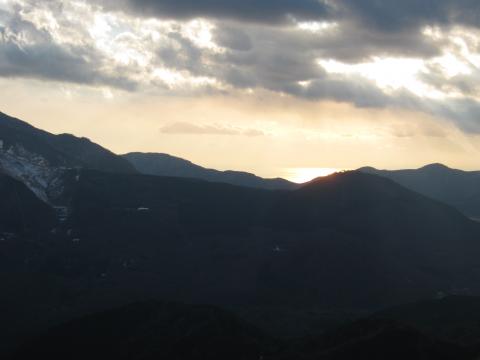 箱根の山の奥には、駿河湾