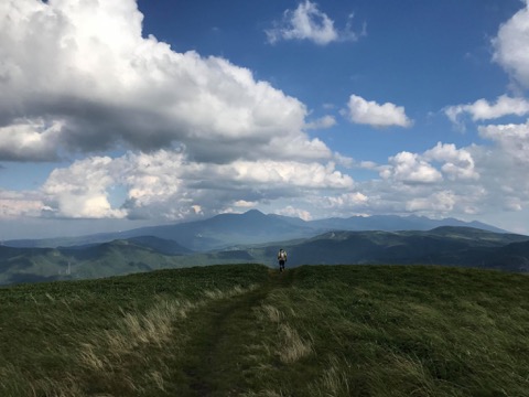 三峰山からの下り