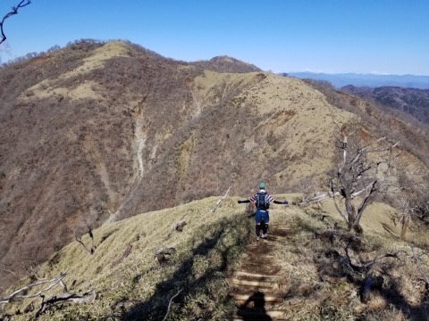 丹沢山から不動の峰