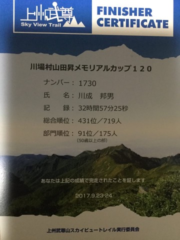 ２年連続で完走〜たとえようもなく嬉しい