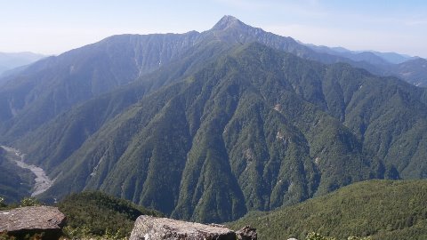 アサヨ峰から北岳