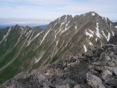 前穂高より奥穂高岳