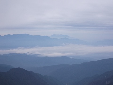 中央アルプスと木曽の御岳