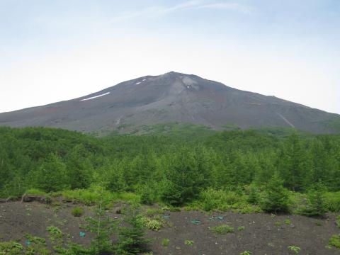 須走５合目からの山頂