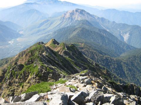 焼岳、上高地方面