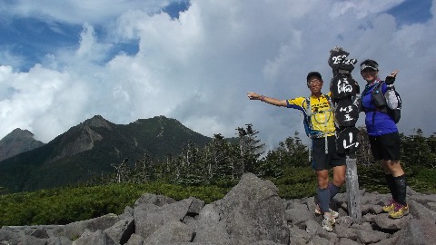 編笠山到着　後は下るだけ