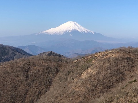 鍋割山と冨士