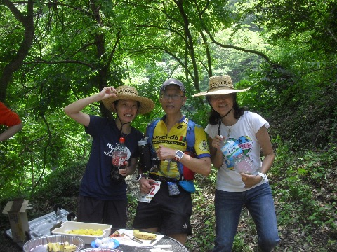 ２９キロ地点　佳代子さん&由里さんエイド