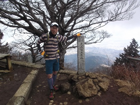 大山山頂にて