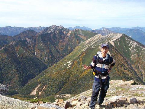 大天岳方面を臨む