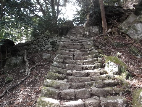 男坂のゲキ登り