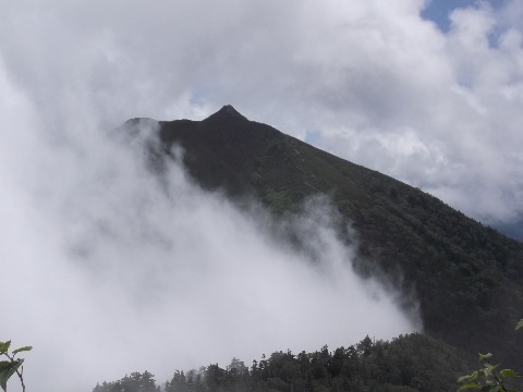 蝶槍　最後の登り