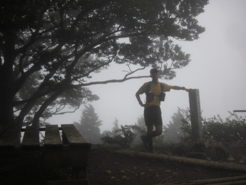 本日２回目の大山山頂　今日も真っ白