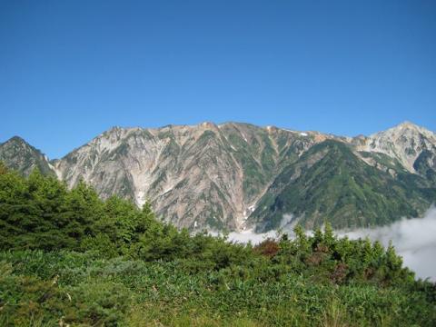 唐松岳山頂アタックは断念！