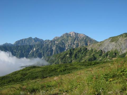 唐松岳山頂アタックは断念！