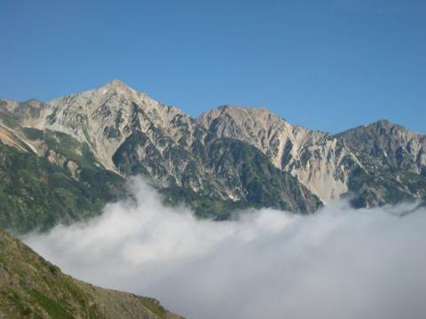 唐松岳山頂アタックは断念！