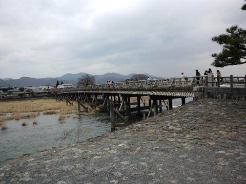 15:43(26km) 渡月橋到着！