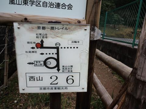 ふむふむ、京都一周トレイルの一部なのか。
