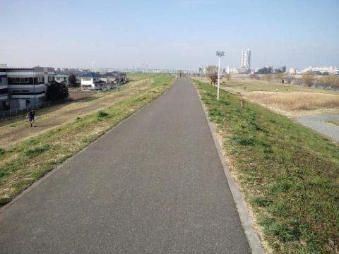 反対側に渡って、こちらは松戸市。
あと５ｋｍぐらい？