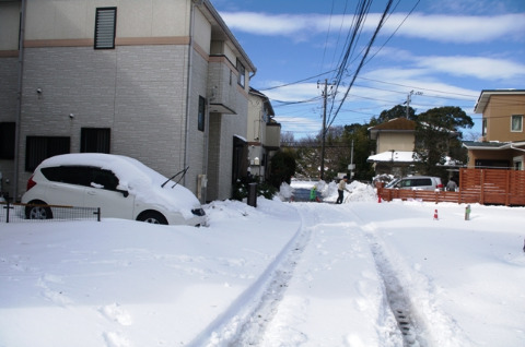 家の前の道も30センチくらいの積雪