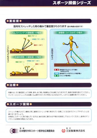 肉離れの重症度を診る方法
やってみたところ、60度くらいまでは上がるので中程度と思われる