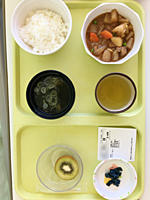 東邦大学医療センター大森病院入院時の食事　2019年12月3日昼食