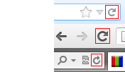 ブラウザのリフレッシュボタン
