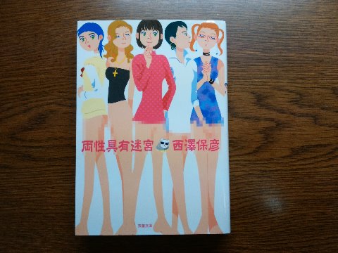 西澤保彦氏の「両性具有迷宮」を読み終えました。タイトルも思わせぶりですがカバーのイラストもなかなかですよね。内容は奇想天外、もっとなかなかでした。 主人公の「森奈津子」は実在の作家さんですが、私はまだこの人の作品は未読です。でも読んでみたくなりました。