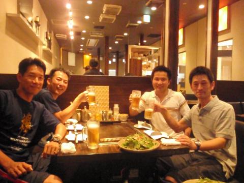 打ち上げで乾杯～！