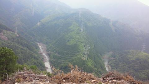 保津峡を望む