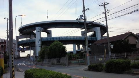 一つ目のループ　これを登ります