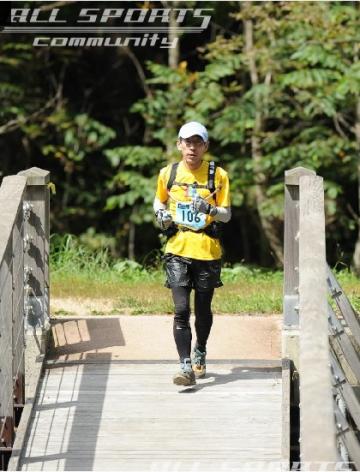 ようやく吊り橋
笑う余裕がない!