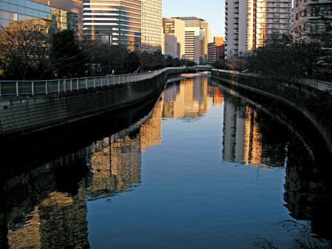 大崎近くの目黒川