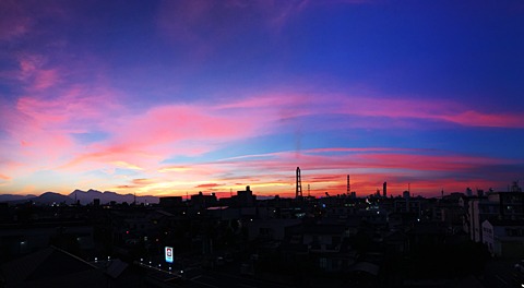 最近夕焼けが綺麗。