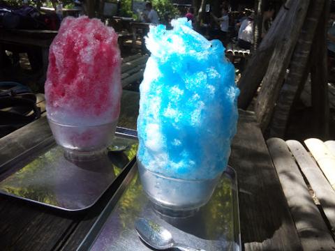 城山のかき氷、４００円！やっぱり最高でした！