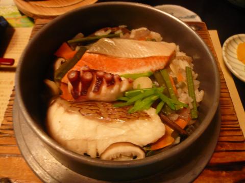 有馬温泉での釜飯～。美味しかった！
