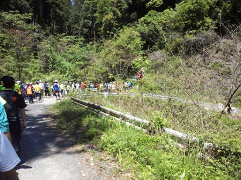 登山口の渋滞