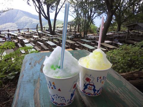 景信山のかき氷は４００円です。残念ながらコスパは一番悪いかな。
