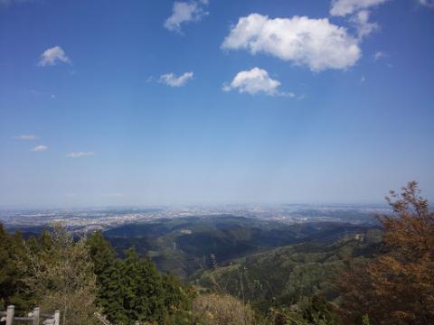 日の出山からの眺望