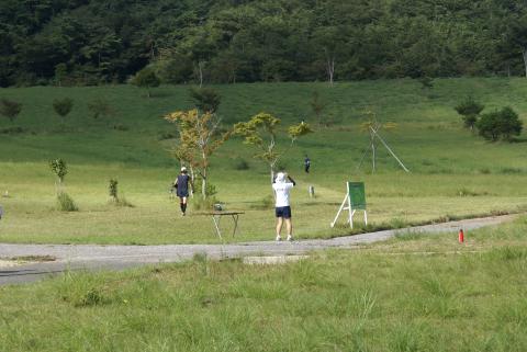 クロカンコース 芝生の中にコースが造られています。